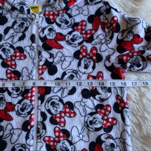 DISNEY Minnie Mouse Hoodie Red/Black Girls Size L (14) - Picture 4 of 11